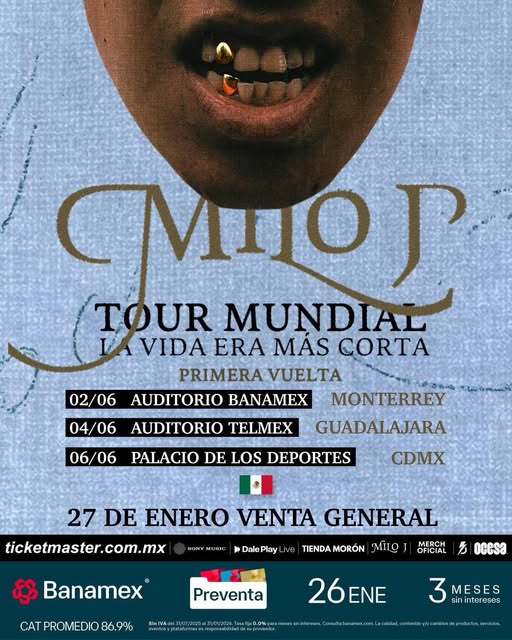 Milo J en México 2026