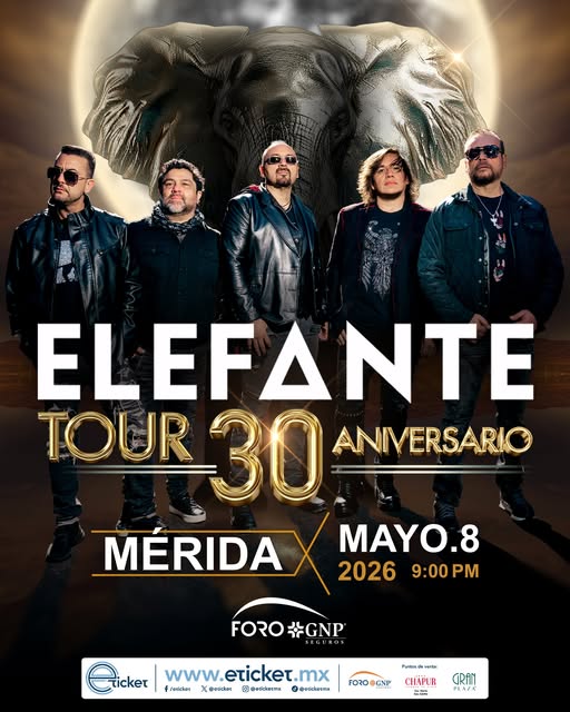 ELEFANTE llega a Mérida con una noche de grandes recuerdos